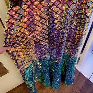 Mermaid Iridescent Sequin Gown